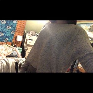 White cropped sweater